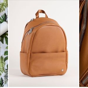 Little Unicorn Skyline Backpack Cognac with Brushed Nickel Hardware